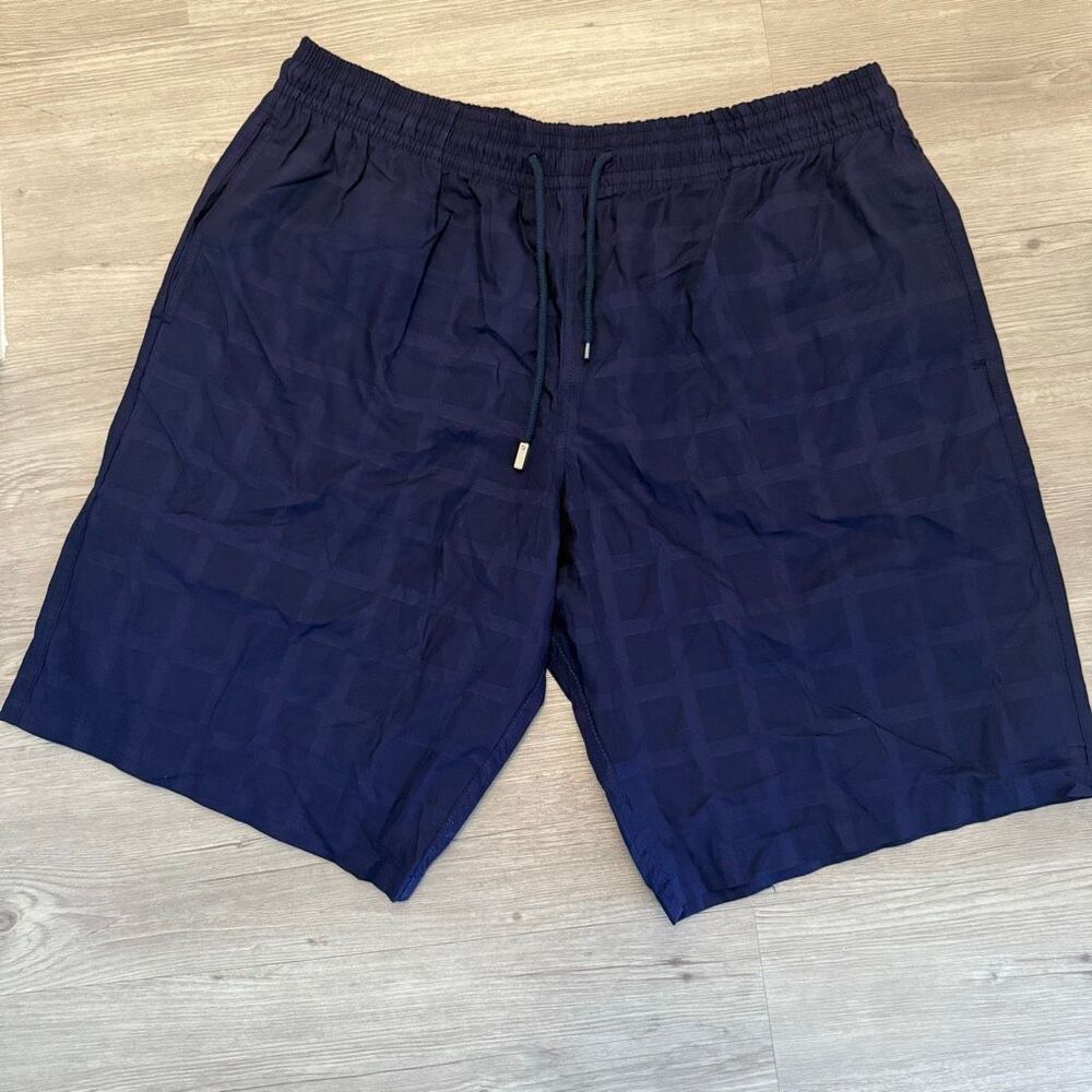Vilebrequin Blue Plaid Drawstring Shorts Size XXXL